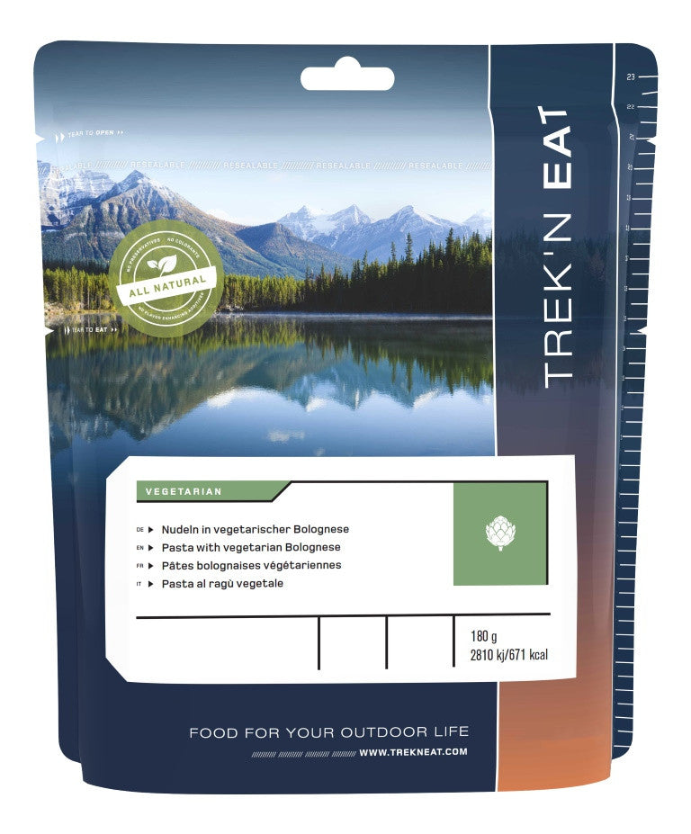 Pâtes bolognaises végétariennes - TREK'N EAT
