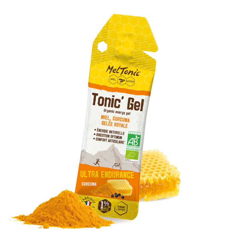 Gel énergétique Bio Ultra Endurance bio Miel curcuma gelée royale - MelTonic