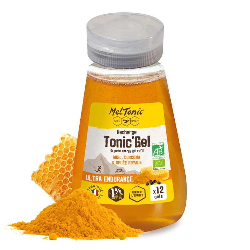 Gel énergétique Bio Ultra Endurance Bio Miel curcuma gelée royale - MelTonic